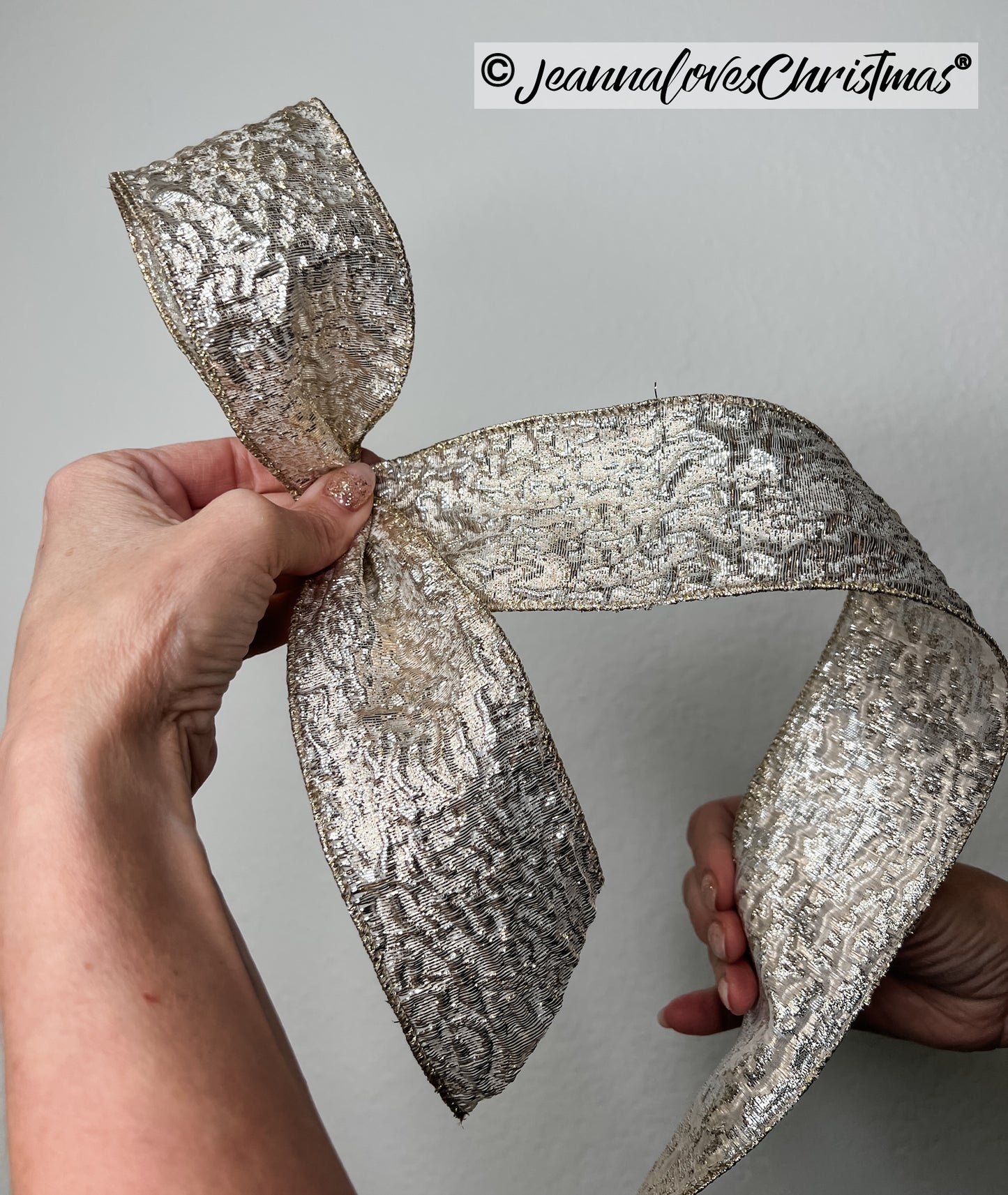 Metallic Lame 2.5" Platinum