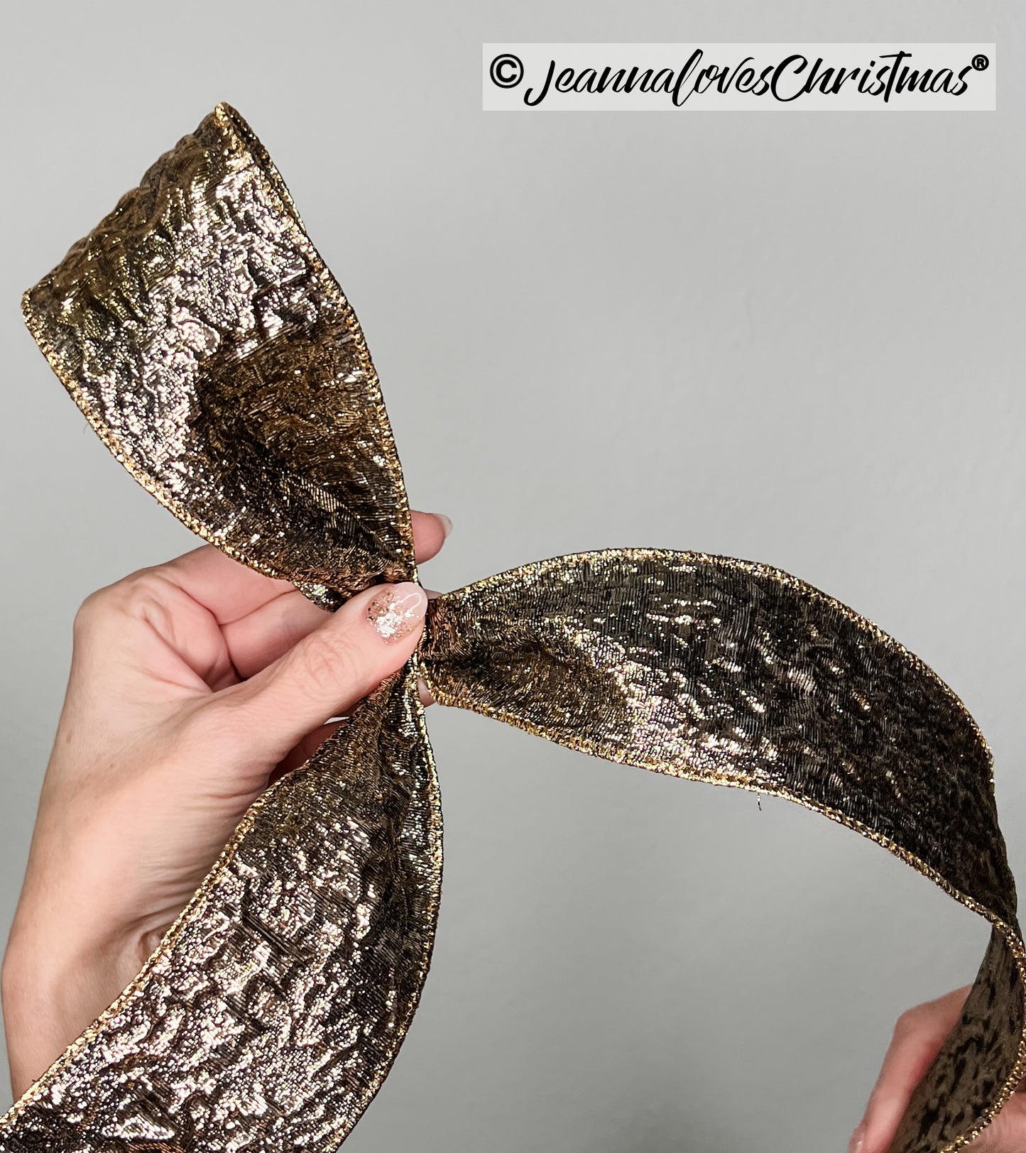 Metallic Lame 2.5" Antique Gold