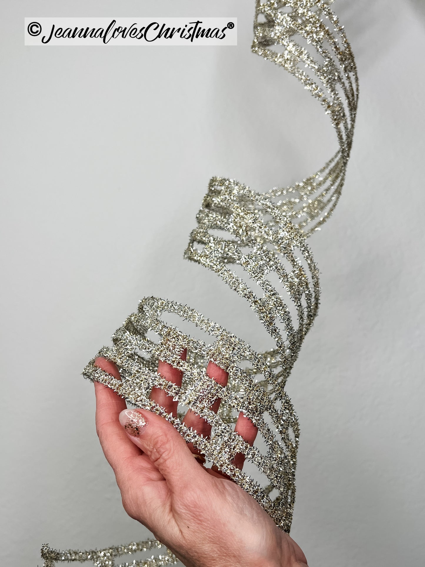 All The Time Tinsel 2.5" Platinum