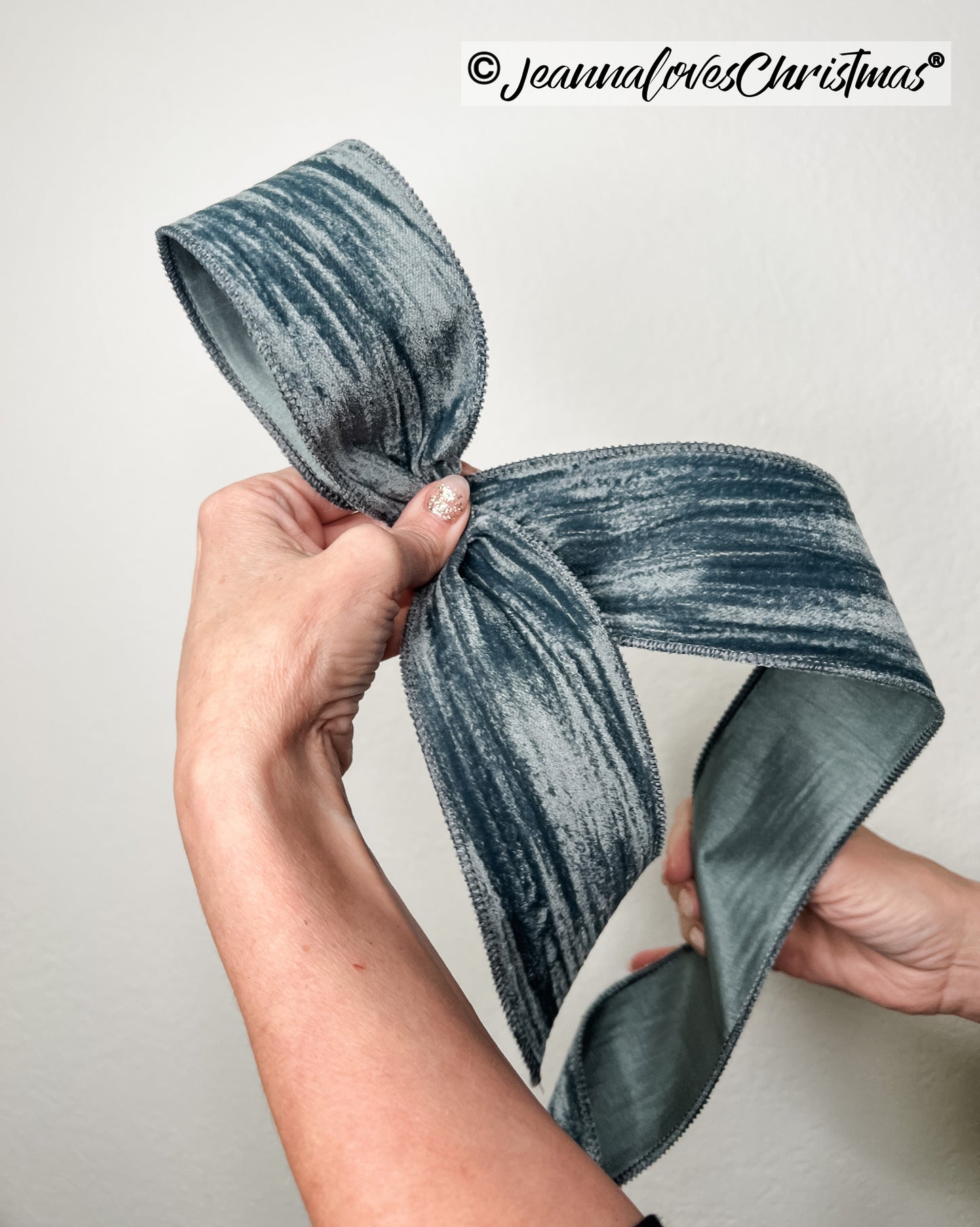 Crushed Velvet 2.5" Refined Blue