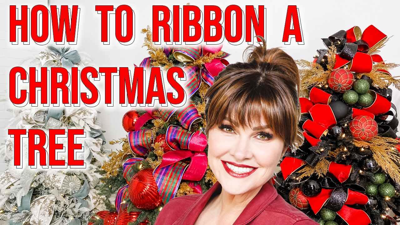Load video: How to Ribbon a Christmas Tree