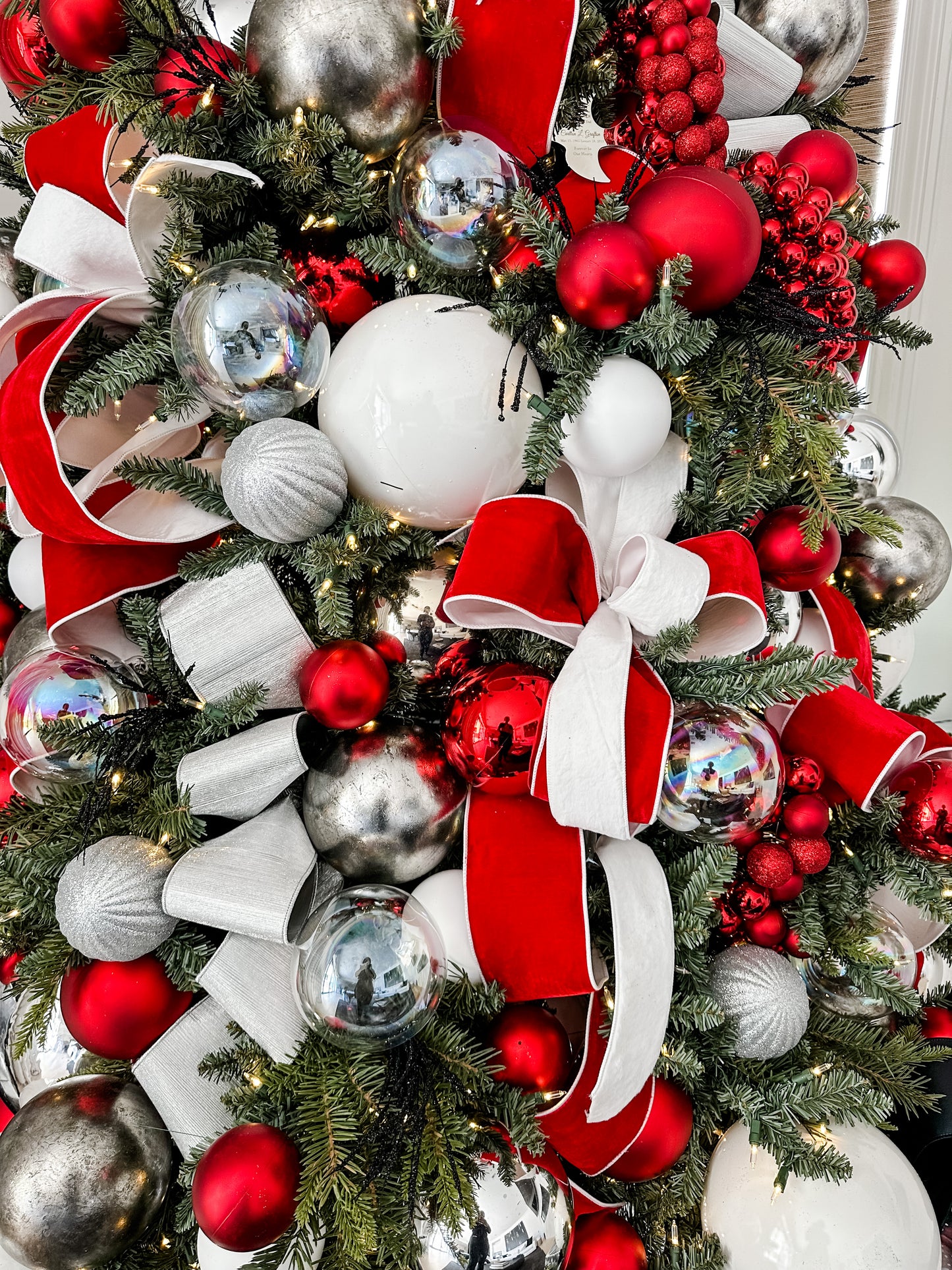 Mirror Glass Ornament - Set of 4