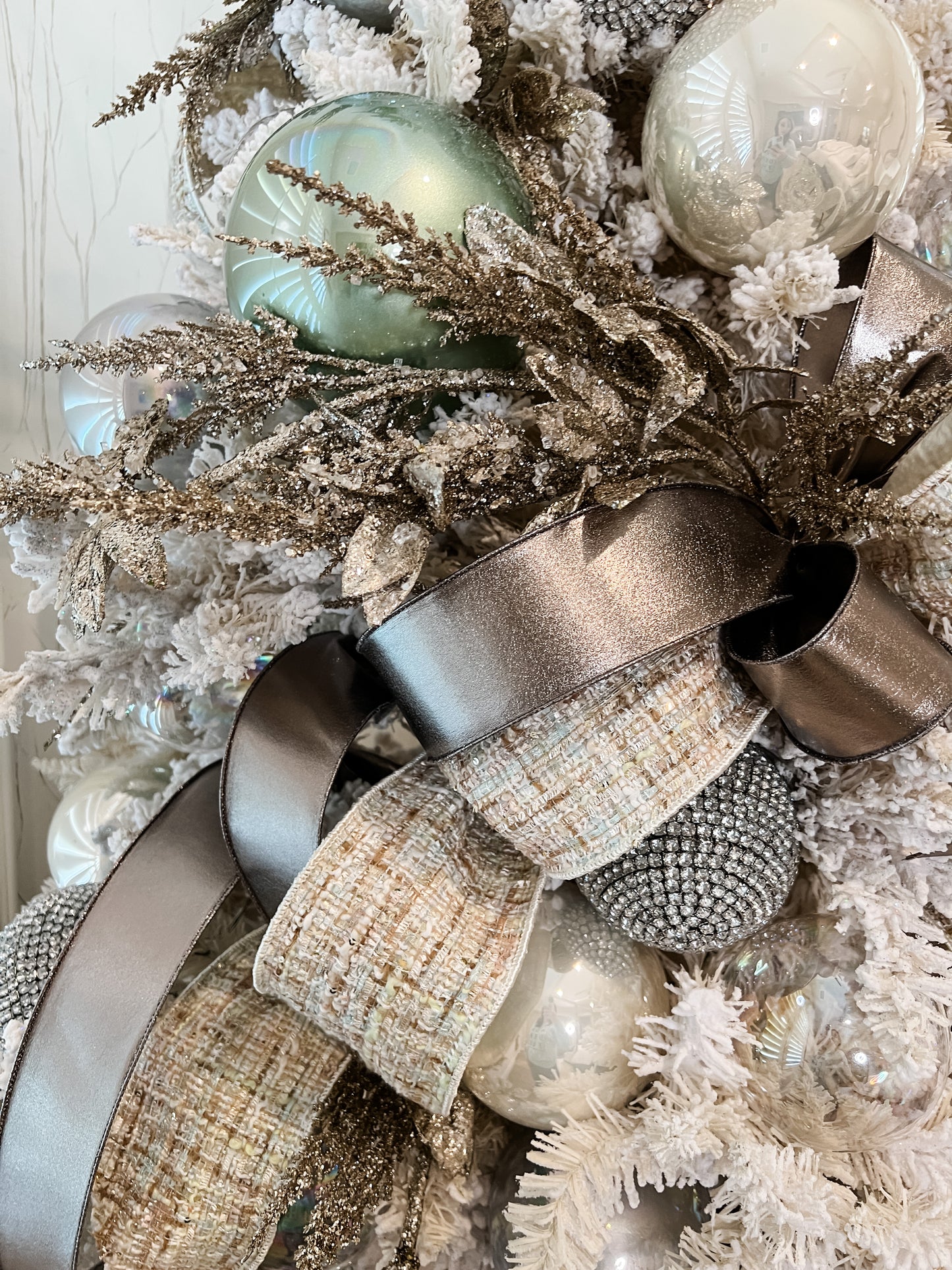 Pearlescent Glass Ornament - Set of 4