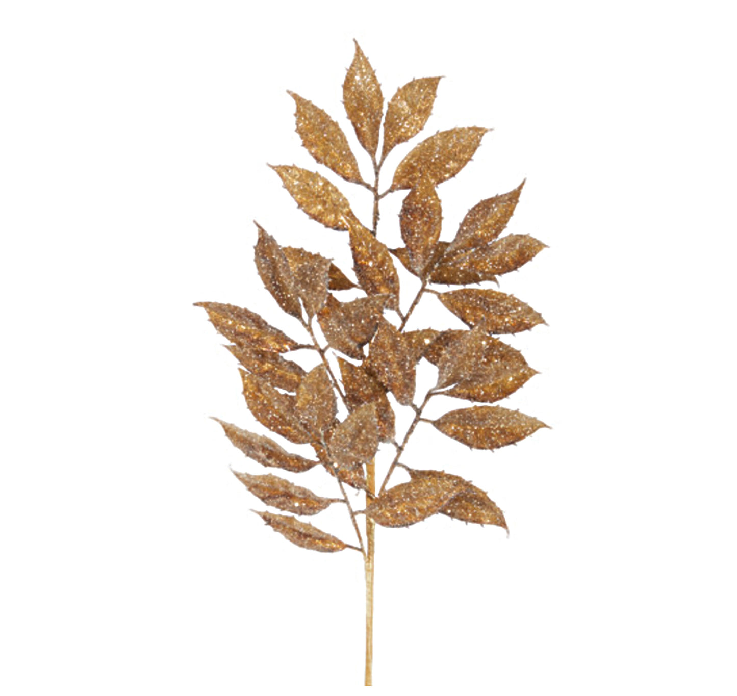 Crystalized Antique Gold Leaf Spray 27.25"