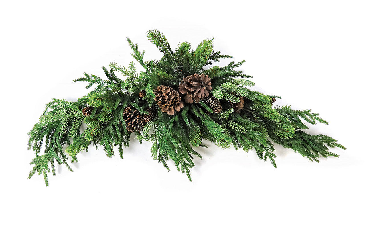 Norfolk Pinecone Swag 44"