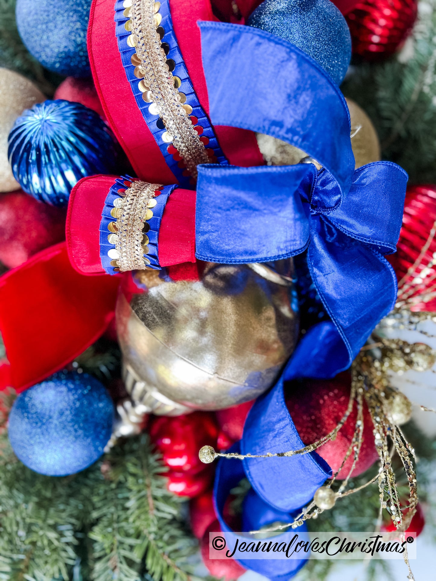 Nutcracker Frills 4" Red & Blue