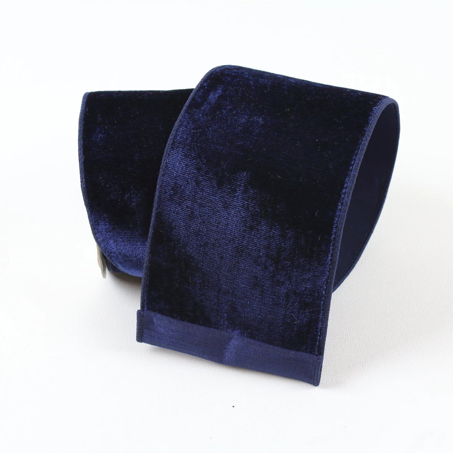 Velvet Ribbon 4" Navy Blue