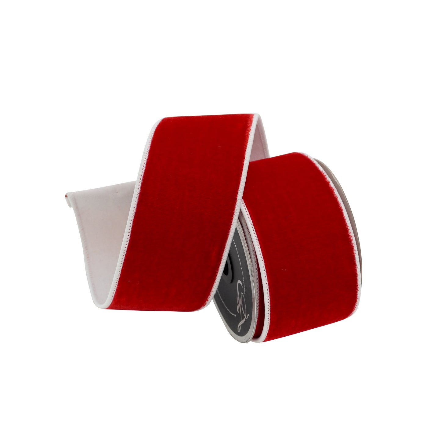2 Tone Velvet 2.5" Red & White
