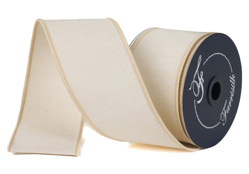 Raw Silk Dupion 2.5" Beige