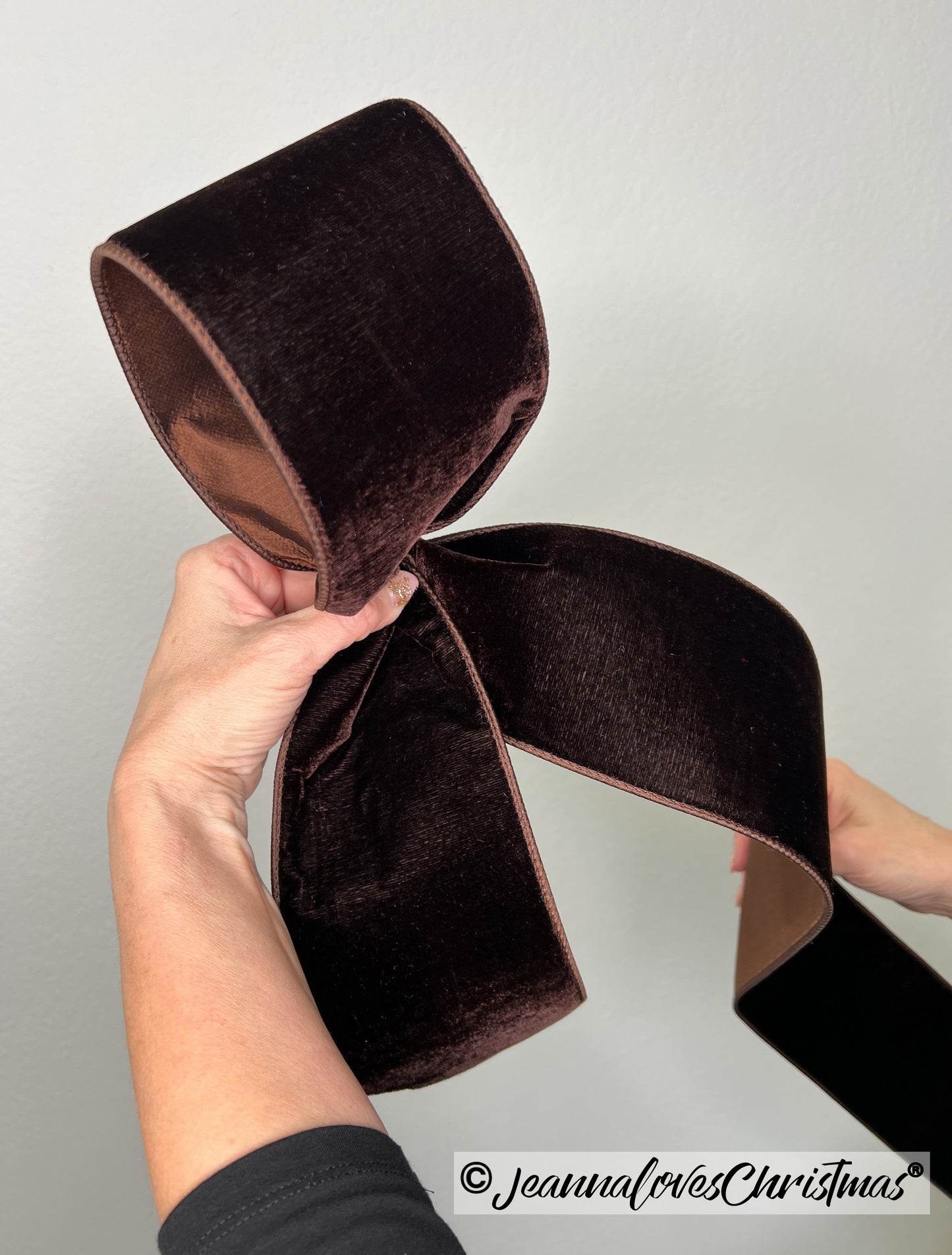 Velvet Dupion 4" Dark Chocolate Ribbon