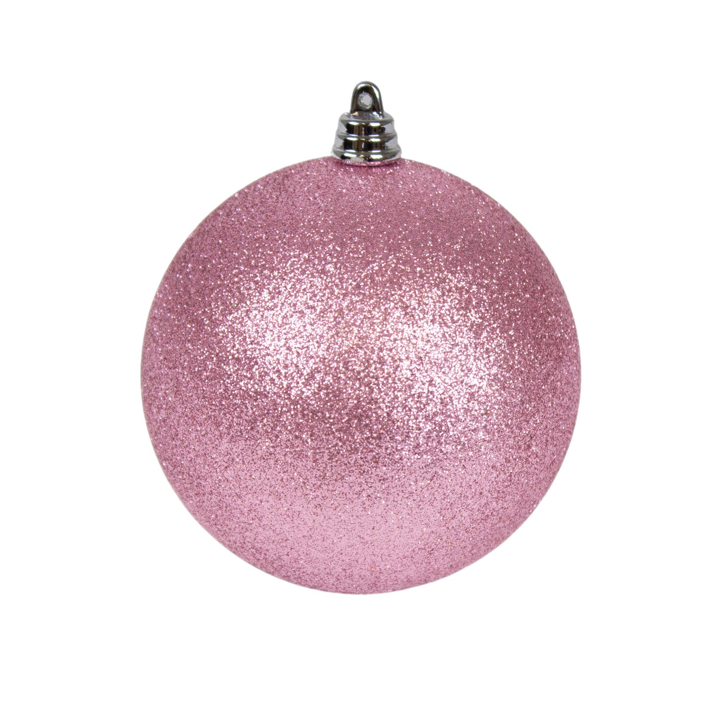 Dusty Rose Glitter Ornament 3" - Pack of 12
