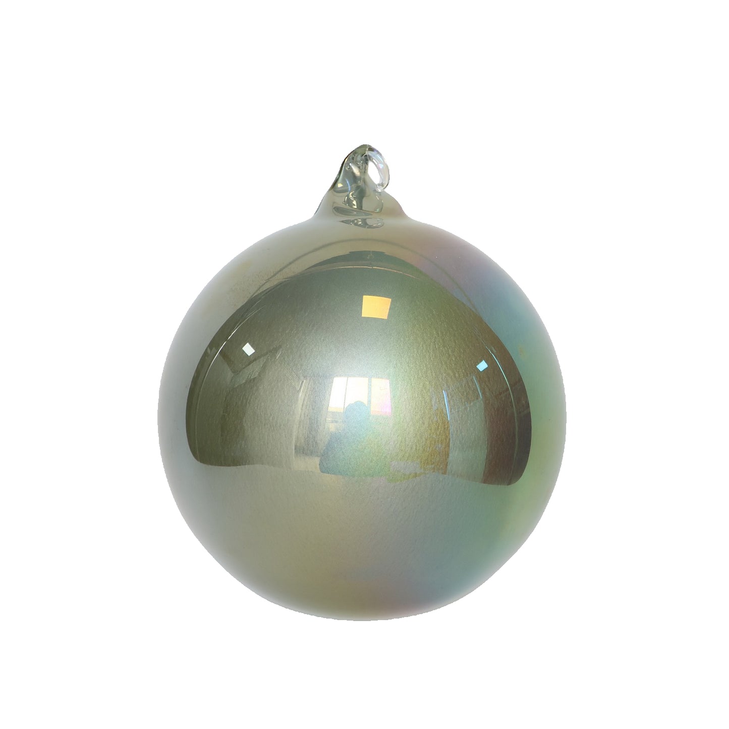 Pearlescent Glass Ornament - Set of 4
