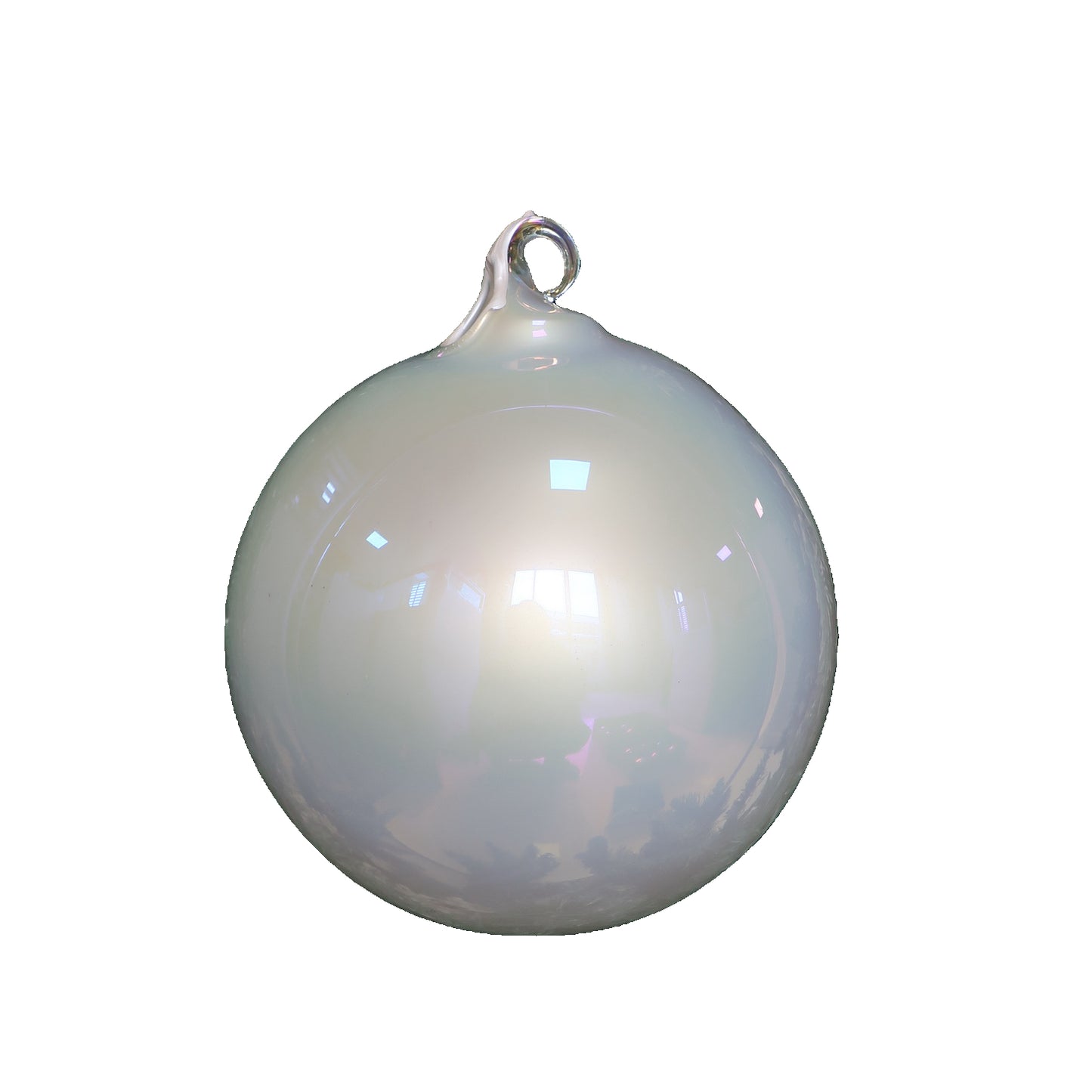 Pearlescent Glass Ornament - Set of 4