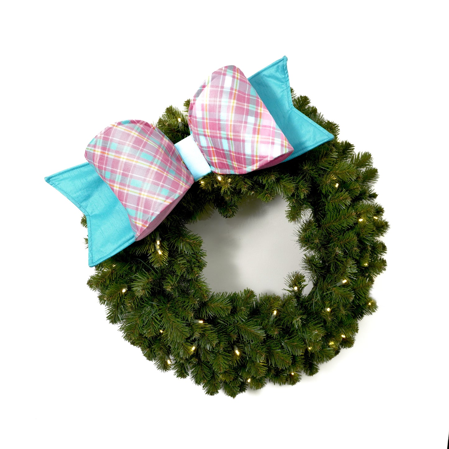 Pastel Plaid Bow