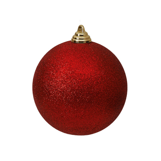 Red Glitter Ornament 5" - Pack of 6
