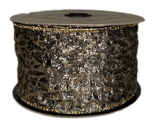 Metallic Lame 2.5" Antique Gold