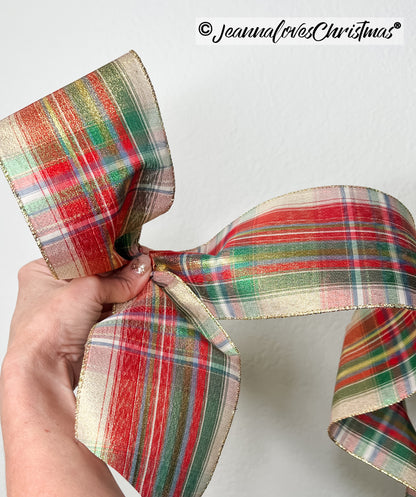 It's A Wonderful Plaid 4" Ivory
