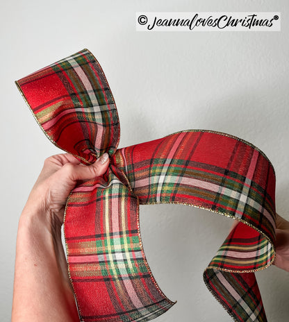It's A Wonderful Plaid 4" Red