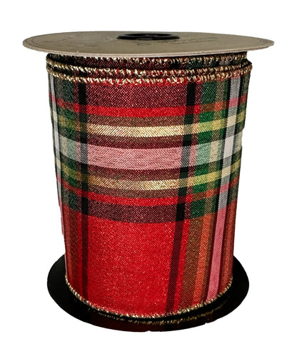 It's A Wonderful Plaid 4" Red