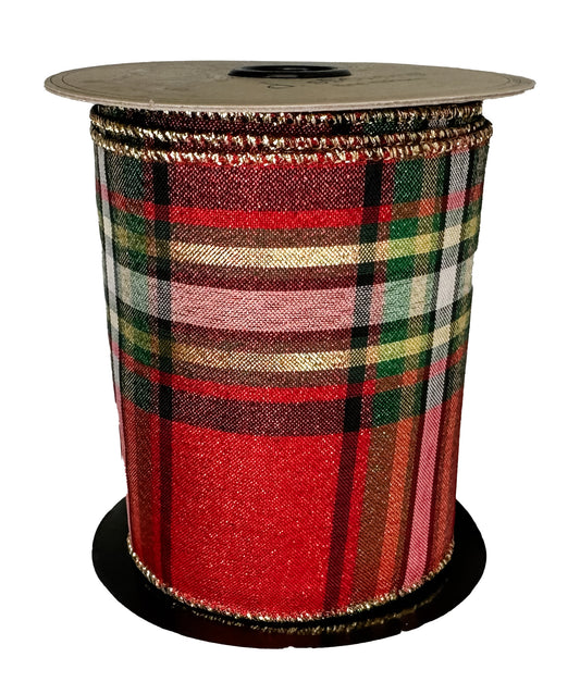 It's A Wonderful Plaid 4" Red