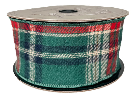 Lennox Plaid 2.5" Green & Red
