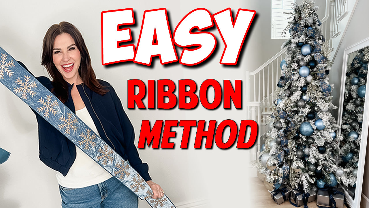 Load video: You've never seen Christmas tree ribbon techniques like this before. Follow along as Jeanna Loves Christmas teaches you a step-by-step ribbon method that will leave your holiday tree looking luxurious.