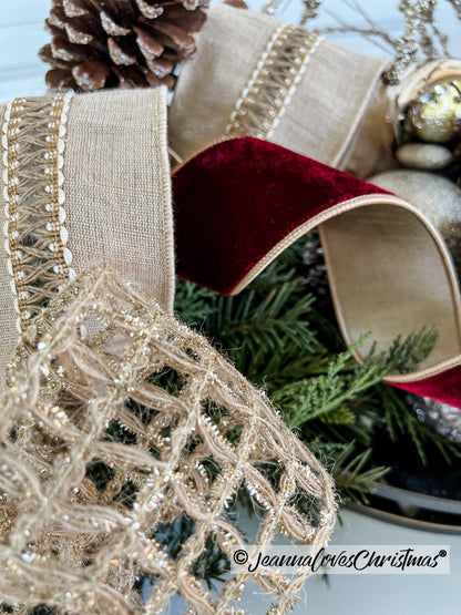 Burlap Laces 4" Natural