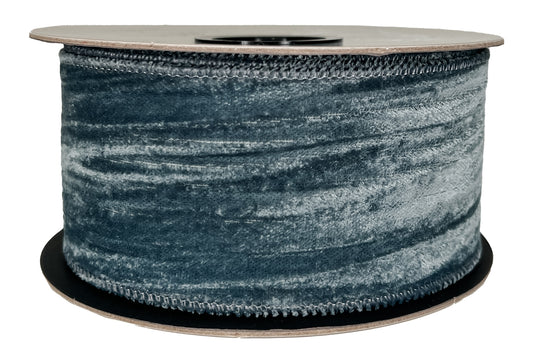 Crushed Velvet 2.5" Refined Blue