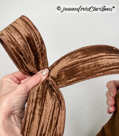 Crushed Velvet 2.5" Chocolate Mousse