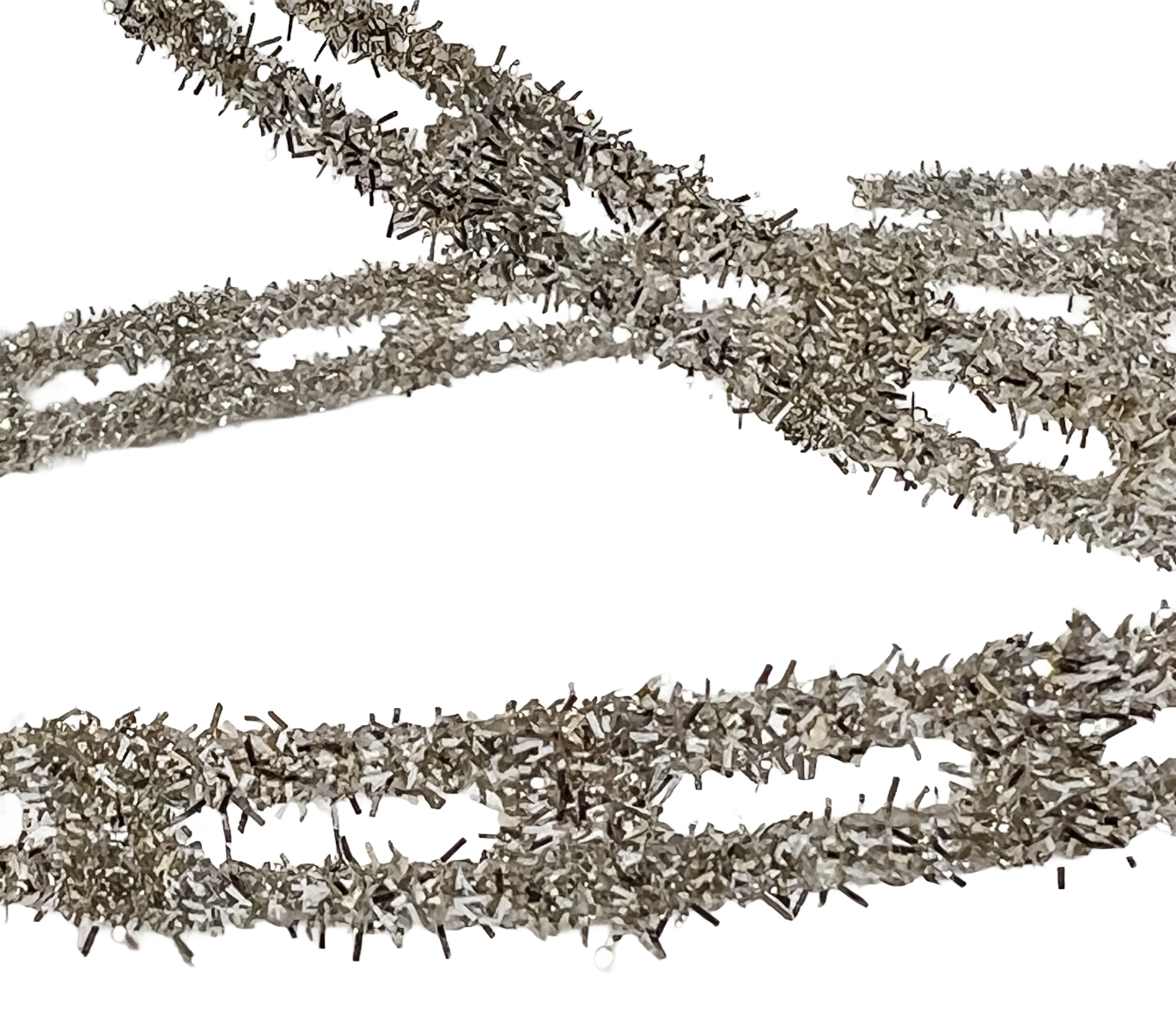All The Time Tinsel 0.375" Platinum