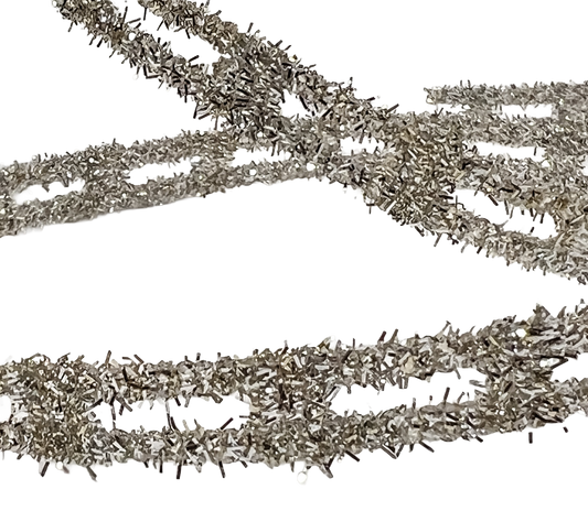 All The Time Tinsel 0.375" Platinum
