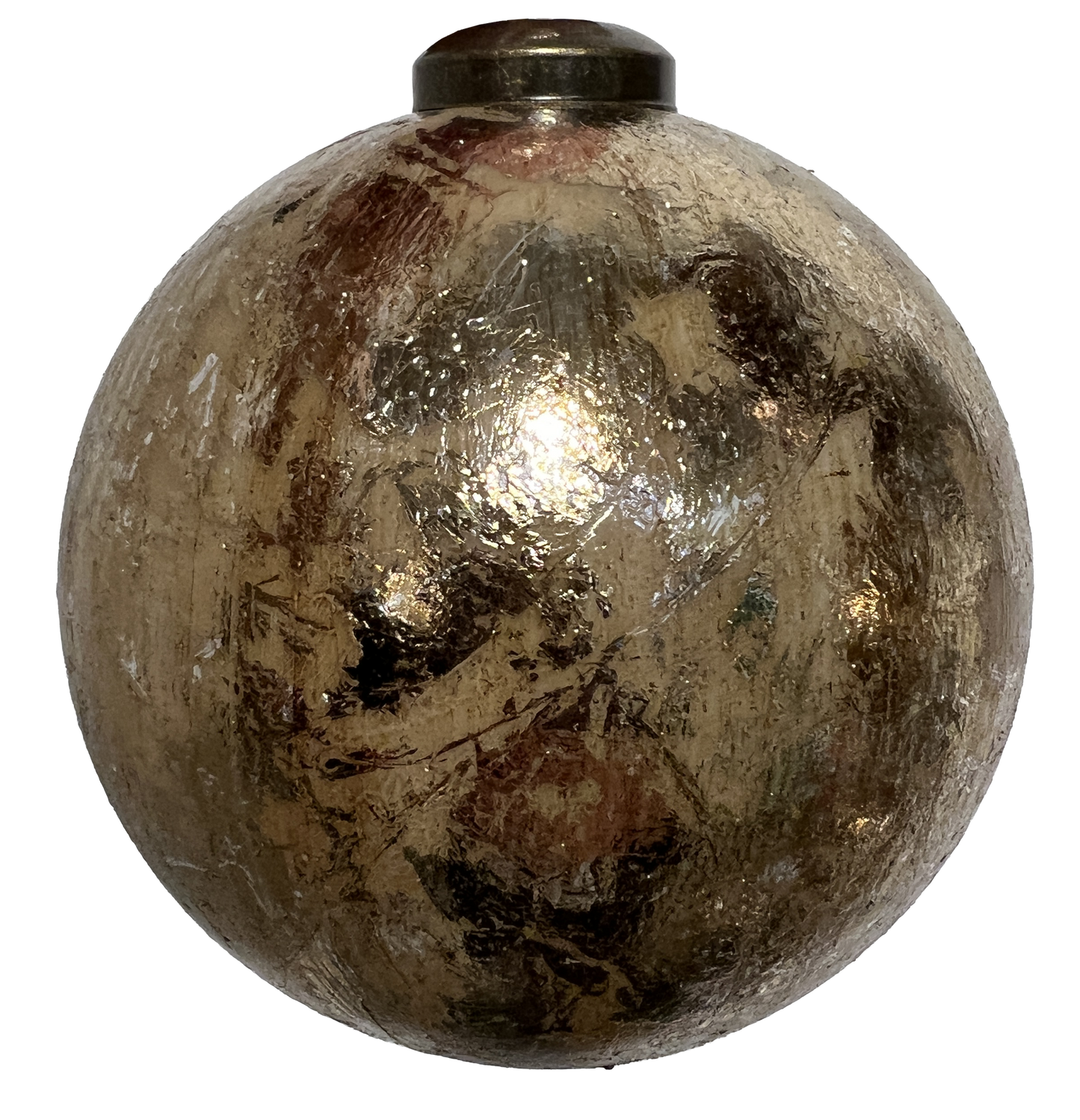 Burnished Metallic 4" Shatterproof Ornament