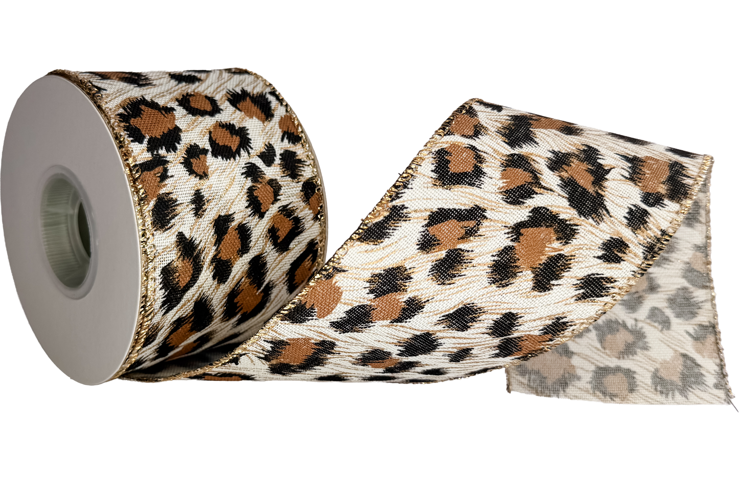 Cheetah Christmas 2.5" Ribbon