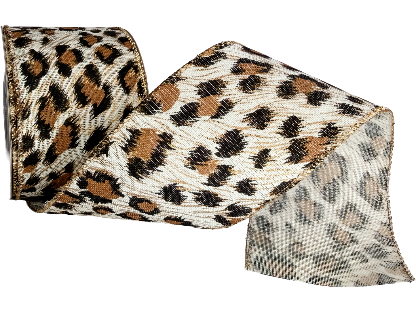 Cheetah Christmas 2.5" Ribbon