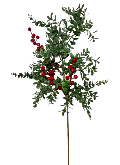 Christmas Eucalyptus & Berry Spray