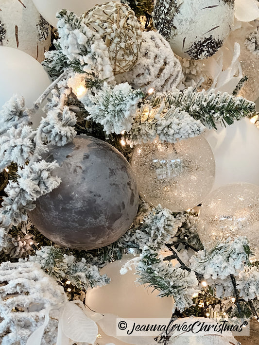 Dusted Mocha Matte Glass 4" Ornament