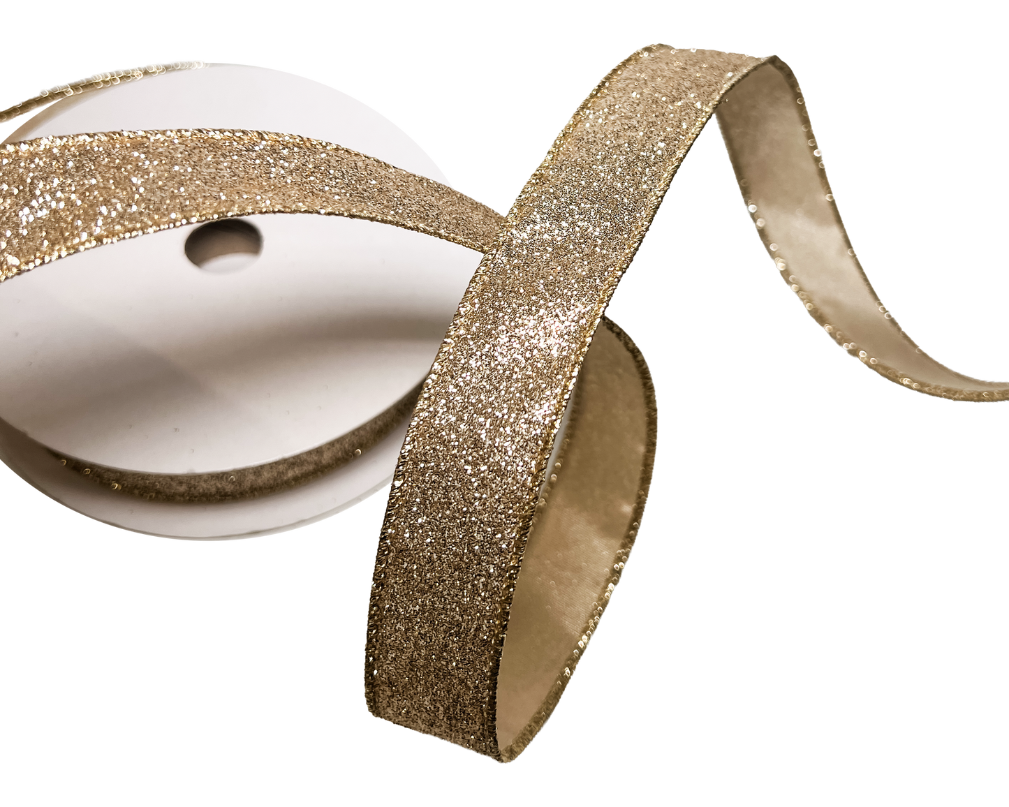 Glitter Trim 1" Champagne