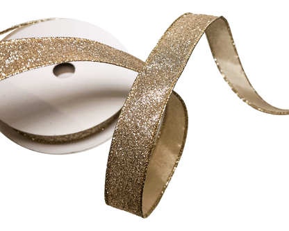 Glitter Trim 1" Champagne