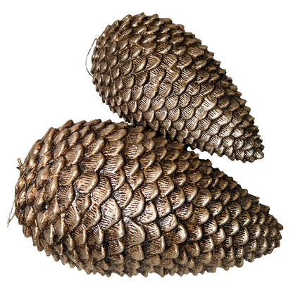 Glittered Pine Cone 12" Shatterproof Ornament