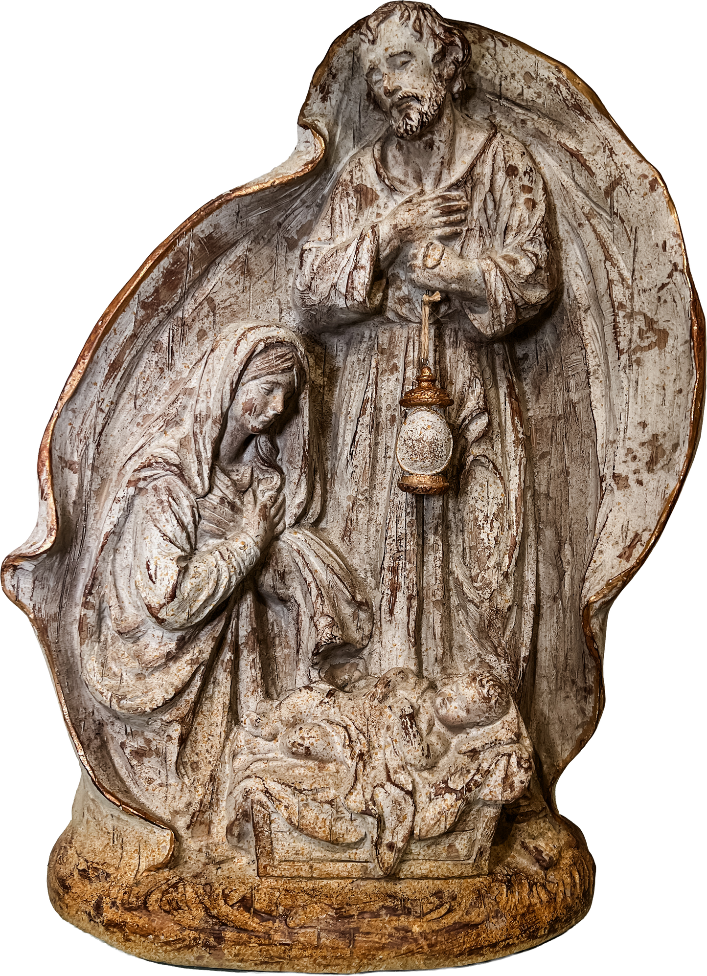 Holy Family Nativity 22" Antique Bronze