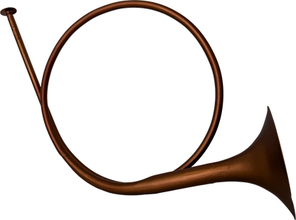 Hunting Horn Ornament - Copper