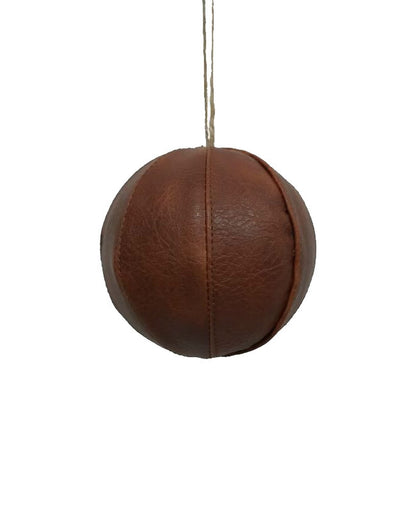 Leatherette 4" Ball Ornament