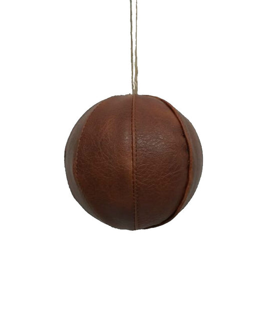 Leatherette 4" Ball Ornament