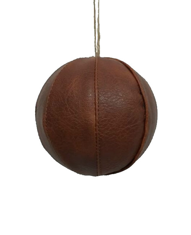 Leatherette 5" Ball Ornament