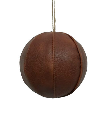 Leatherette 5" Ball Ornament