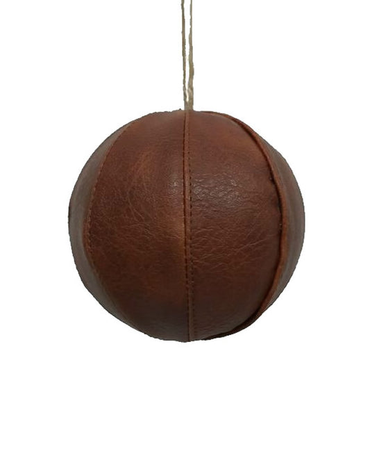 Leatherette 5" Ball Ornament