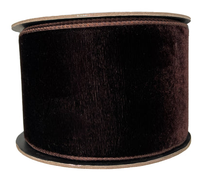 Velvet Dupion 4" Dark Chocolate Ribbon