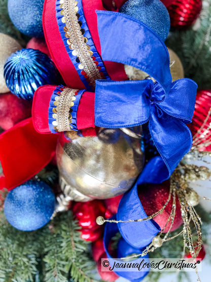 Nutcracker Frills 4" Red & Blue