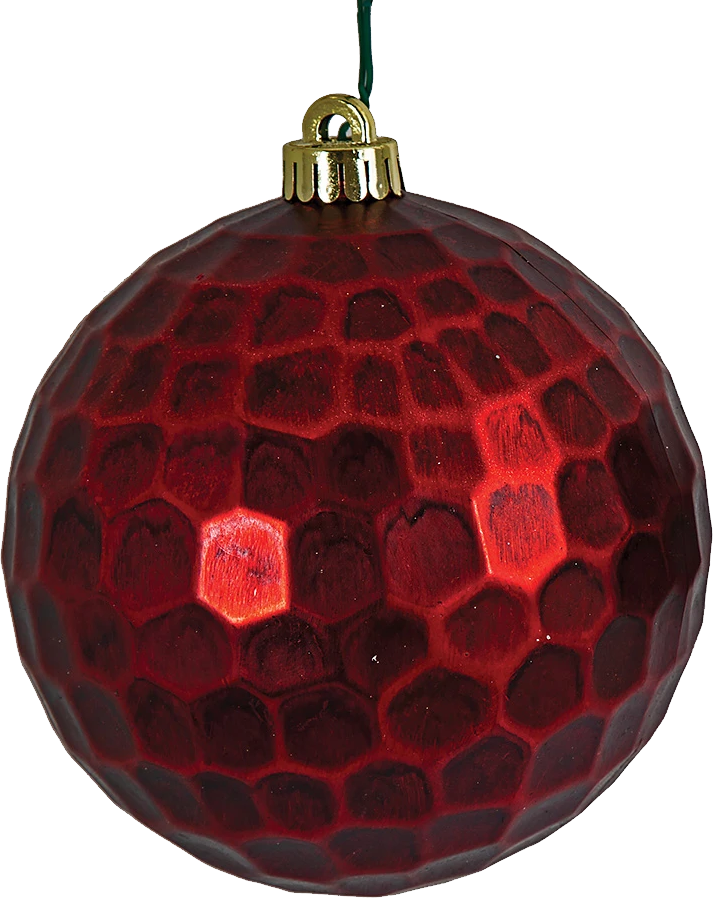 Hex Shatterproof 6" Antique Red
