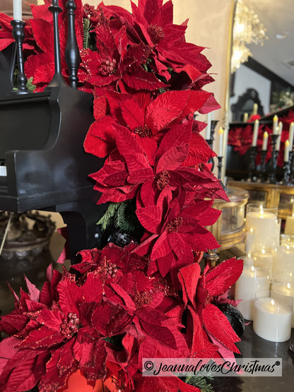 Velvet Poinsettia - Extra Large